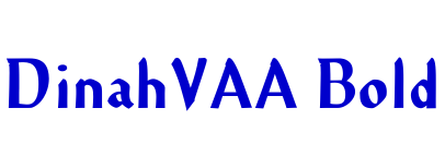 DinahVAA Bold шрифт